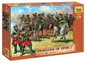 Zvezda figurky Dragoons of Peter the Great (1:72)