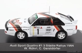 Cmr Audi Quattro Sport N 1 Winner Rally Adac Stadte 1984 W.rohrl - C.geistdorfer 1:43 Bílá