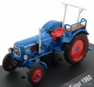 Edicola Eicher Tiger Tractor 1960 - Con Vetrina - S vitrínou 1:43 Modrá červená
