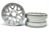 Kovové Beadlock CNC disky Absima Metsafil 2.2 PT-MESH silver/silver, 2ks