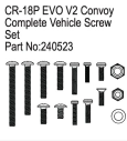 HBP240523 - Complete Vehicle Screw Set, Convoy EVO V2