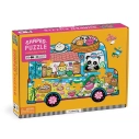 Mudpuppy Puzzle ve tvaru minibusu s občerstvením