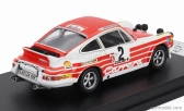 Trofeu Porsche 911 Carrera Rs Coupe (night Version) N 2 Rally Tour De Corse 1972 Gerard Larrousse - Christian Delferier 1:43 Bílá Červená