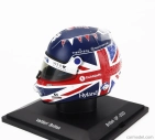 Spark-model Bell helmet F1  Casco Helmet Alfa Romeo C43 Team Stake N 77 British Gp 2023 Valtteri Bottas 1:5 Modrá Červená Bílá