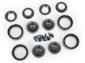 Hliníkový disk Traxxas 1,0" čierny (4)