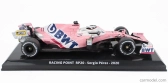 Edicola Mercedes bwt F1  Rp20 Team Sportpesa Racing Point N 11 Season 2020 Sergio Perez - Con Vetrina - With Showcase 1:24 Matt Pink Blue