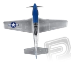 RC lietadlo P-51 Mustang (Baby WB) - mód 1 strieborná