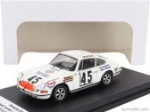 Trofeu Porsche 911s Coupe Team C.laurent N 45 24h Le Mans 1971 Claude Laurent - Jacques Marche 1:43 Bílá Červená