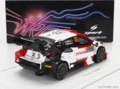 Spark-model Toyota Yaris Gr Hybrid Rally1 Team Toyota Gazoo Racing Wrt N 33 4th Rally Montecarlo 2023 E.evans - S.martin 1:43 Bílá Červená Černá