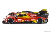 Bburago Ferrari 499p 3.0l Turbo V6 Team Ferrari Af Corse N 50 Winner 24h Le Mans 2024 Antonio Fuoco – Miguel Molina – Nicklas Nielsen 1:18 Red