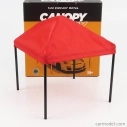 American diorama Accessories Canopy Set With Frame And Cover 1:24 Červená Černá