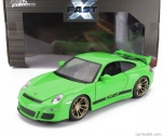 Jada Porsche 911 997 Gt3 Rs Coupe 2007 - Fast & Furious 1:24 Zelená