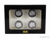 Kk-scale Accessories Set 4x Wheels And Rims For Ferrari F40 1987 1:18 Černý Chrom