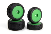 Microbe Buggy kolesá kompletné (zelené/predné/zadné)