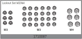 Locknut Set M3/M4