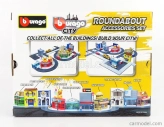Bburago Accessories Diorama – Set Build City Roundabout – With Seat Ibiza 2008 1:43 Blue