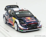 Spark-model Ford england Fiesta Wrc Team M-sport Ford Wrt N 1 Winner Rally Montecarlo 2018 S.ogier - J.ingrassia 1:43 Modrá červená žltá