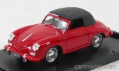 Brumm Porsche 356c Cabriolet uzavretý 1952 1:43 Červená