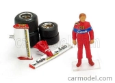 Brumm Figúrky Didier Pironi pre Ferrari F1 126ck Turbo 1981 + predné a zadné krídla + kvalifikačné pneumatiky 1:43 červená