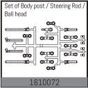 'Upper suspension arm set front/rear