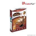 Cubicfun Puzzle Kit 3d v penovej lodi Santa Maria Caravella cm. 44x16x39 - 113 Pezzi - 113 dielikov /