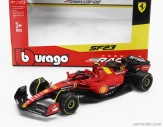 Bburago Ferrari F1  Sf-23 Team Scuderia Ferrari N 55 Pole Position 3rd Monza Italy Gp 2023 Carlos Sainz 1:43 Červená Černá Žlutá