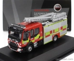 Oxford-models Volvo Fl Tanker Truck Fire Engine 2018 1:76 Červená Žlutá Stříbrná