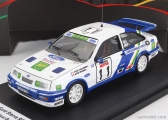 Trofeu Ford england Sierra Rs Cosworth (nočná verzia) N 11 Rally Tour De Corse 1989 P.c.baroni - M.rousseau 1:43 Biela Modrá