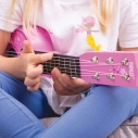 BAZAR - Tidlo Dřevěná kytara Star růžová