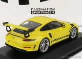 Minichamps Porsche 911 991-2 Gt3 Rs Coupe 2018 - Silver Rims 1:43 Závodní Žlutá