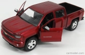 Motor-max Chevrolet Silverado 1500 Lt-z71 Crew Cab Pick-up 2017 1:27 Red Met