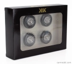 Sada príslušenstva v mierke Kk-scale 4x disky kolies a ráfiky pre Ford Mustang 1968 1:18 Black Chrome