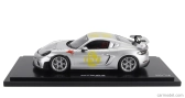 Spark-model Porsche 718 (982) Cayman Gt4 Rs N 152 Tribute Rally Panamericana Livery 2024 - Con Vetrina - S vitrínou 1:18 Silver