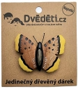 Drevený magnet Veľký motýľ