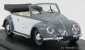Rio-models Volkswagen Beetle Cabriolet Karmann Open 1949 1:43 sivá biela