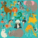 Mudpuppy Jumbo puzzle Zvieratá z celého sveta 25 kusov
