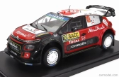 Edicola Citroen C3 Wrc Abu Dhabi N 10 Winner Rally Catalunya Costa Daurada 2018 S.loeb - D.elena 1:24 Čierna červená biela