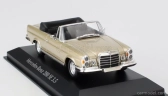 Minichamps Mercedes benz S-class 280se 3.5 (w111) Cabriolet 1970 1:43 Gold Met