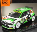 Ixo-models Škoda Fabia Rally2 Evo N 22 Rally Montecarlo 2021 M.wilkison - M.der Ohannesian 1:43 Biela Zelená Čierna
