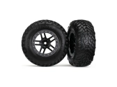 Traxxas kolo 2.2/3.0", disk SCT Split-Spoke černý-saténový, pneu SCT (2)