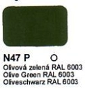Agama Email N47 P Olivová zelená RAL 6003