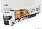 Eligor Scania S770 V8 Truck Semi-frigo Trolli Transports 2020 1:43 Biela oranžová