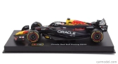 Bburago Red bull F1  Rb20 Team Oracle Red Bull Racing N 1 World Champion Season 2024 Max Verstappen - With Pilot And Showcase 1:43 Modrá Žlutá Červená