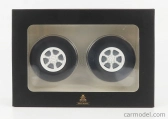 Road-kings Accessories Set 4x Wheels-tyres With Axle 1:18 Bílá Černá