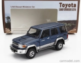 Bm-creations Toyota Land Cruiser Lc76 2014 1:64 Modrá Stříbrná