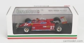 Brumm Ferrari F1 126ck Turbo N 27 Gp Kanada Montreal 1981 Alettone Danneggiato Dal Giro (kolo) 39 Al 54 Gilles Villeneuve - S figúrkou vodiča 1:43 Červená