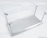 Triple9 Vetrina display box Lungh.lenght Cm 35.5 X Largh.width Cm 15.7 X Alt.height Cm 15.8 (altezza Interna Cm 13.5) - Luci Funzionanti Led - Base Silver 1:18 Plastový Displej