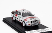Trofeu Audi Quattro Coupe (night Version) N 16 Rally Portugal 1988 Sebastian Lindholm - Steve Bond 1:43 Bílá Červená