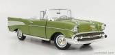 Autoworld Chevrolet Bel Air Cabriolet Open 1957 1:18 Green Met