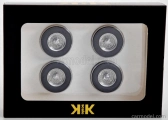 Kk-scale Accessories Set 4x Complete Wheels - Set 4x Cerchi A Raggi 1:18 Černý Chrom